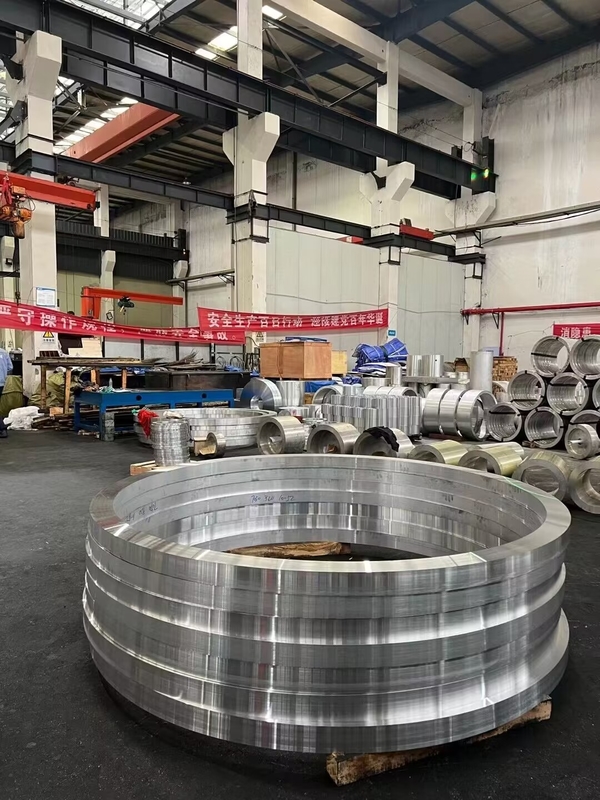 Large Outer Diameter 7075 T6 Aluminum Rolling Forged Ring 7075 T6 Aluminium Forging Parts