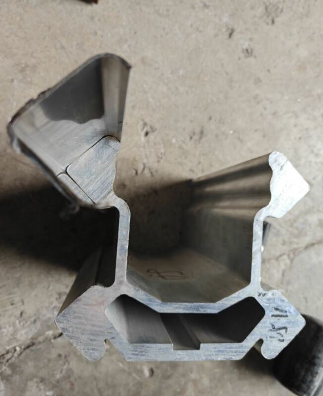 7005 Aluminum Alloy 4800MM Length Aluminium Extruded Profile for Hydraulic Rock Drilling Rig Feed Beam